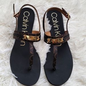 Calvin Klein sandals for sale.
